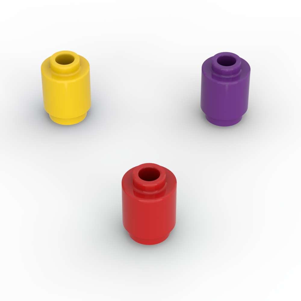Tech Accessories Gifts - MOC 10PCS 3062 1x1 Round Building