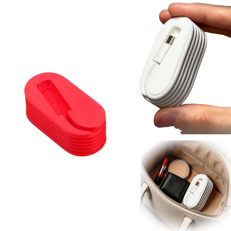 Travel Cable Organizer - 1/2PCS Portable Cable Organizer Anti-Tangle C