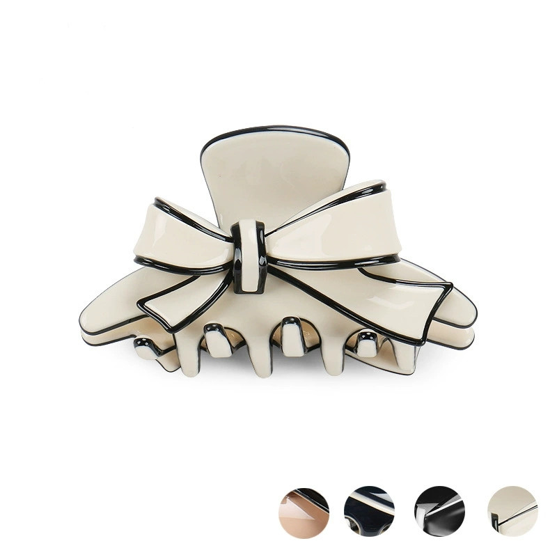 Hi Tech Accessories - French High-end Acetic Double-sided Bow Hair