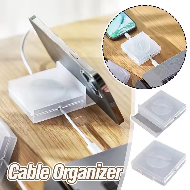 Travel Cable Organizer - Portable Transparent Cable Organizer Cord Management