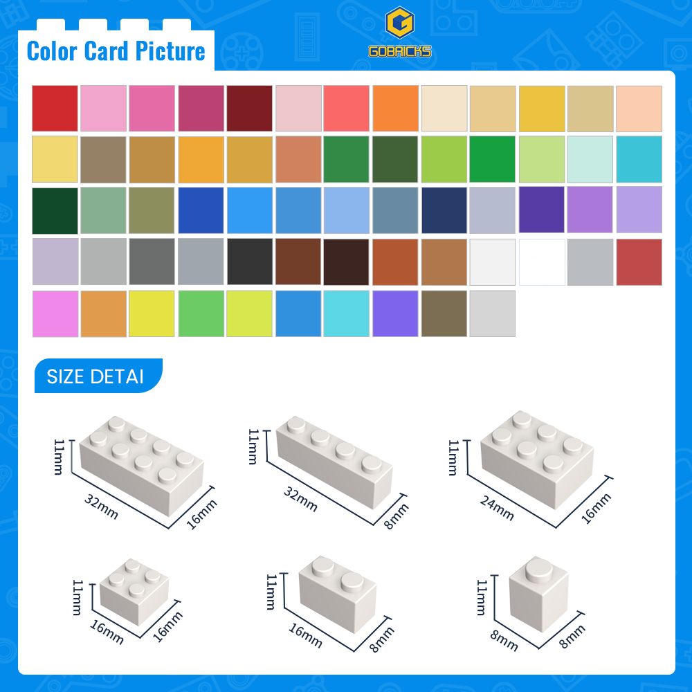 Gobricks 50pcs 3001 MOC Access - Tech Accessories Gifts ulasan dan harga