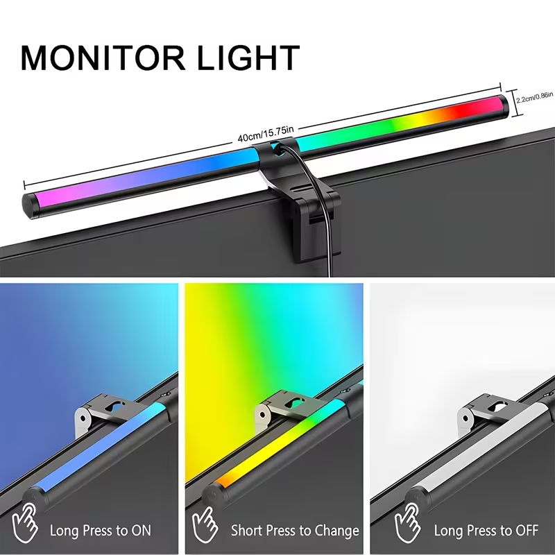 Monitor Light Bar RGB Lightbar - Tech Table Accessories ulasan dan harga