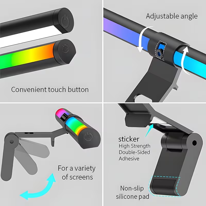 Monitor Light Bar RGB Lightbar - Tech Table Accessories ulasan dan harga