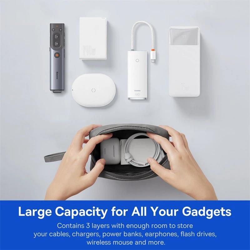 Portable Earphone Bag Waterpro - Travel Cable Organizer ulasan dan harga
