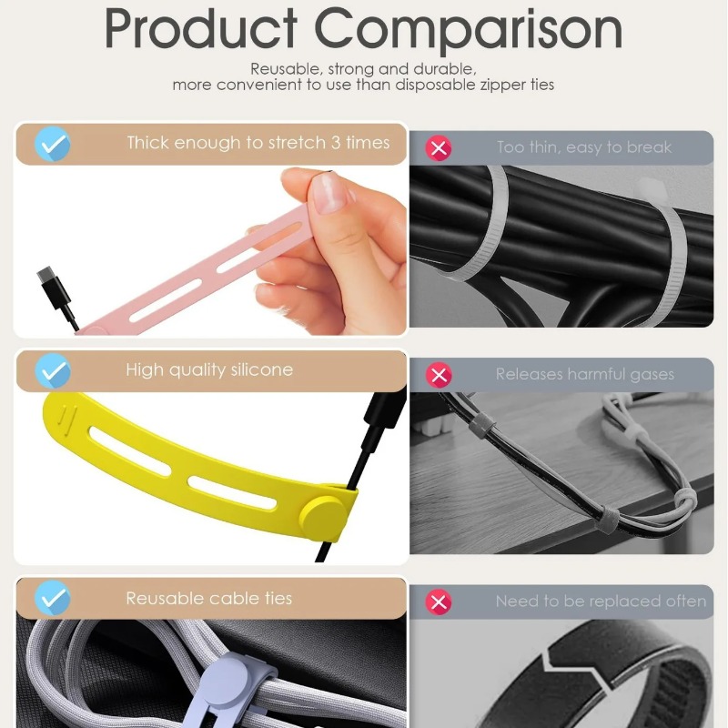 5/10pcs, Portable cable organi - Travel Cable Organizer ulasan dan harga